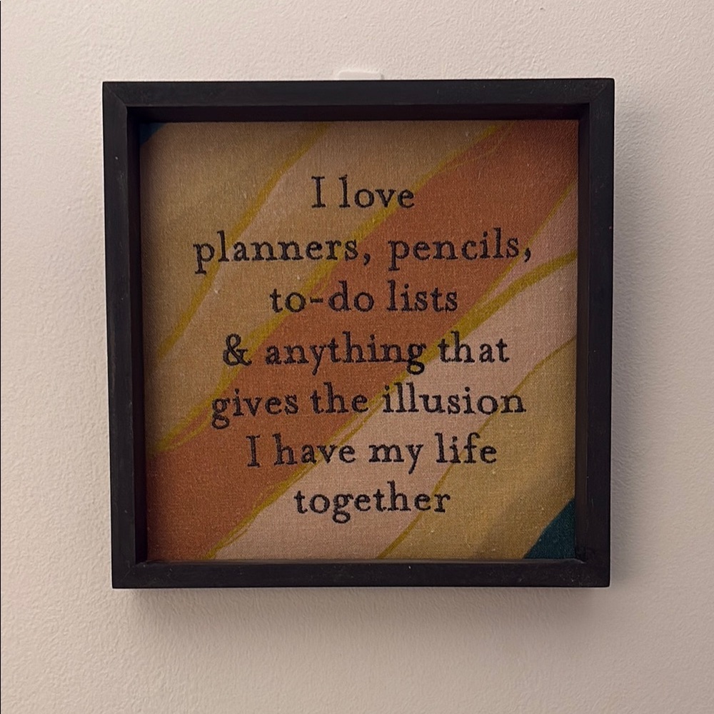 Framed Inspirational Quote Art